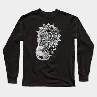 Lion Mandala Long Sleeve T-Shirt